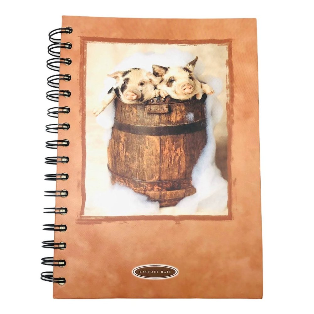 New Bathboys Pigs in a Barrel Lined Notebook Super Cute